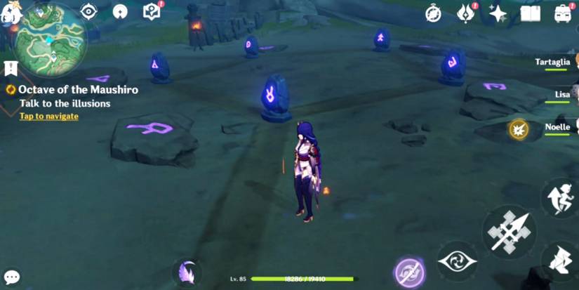 Restore the stone puzzle completed