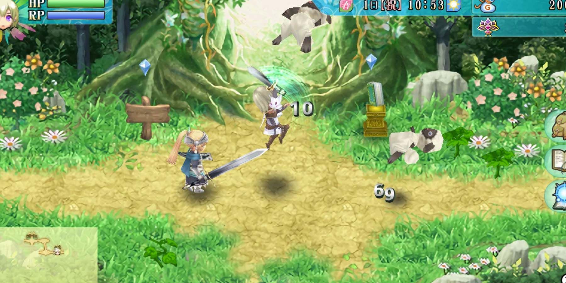 Rune Factory 4 Special dungeon crawling