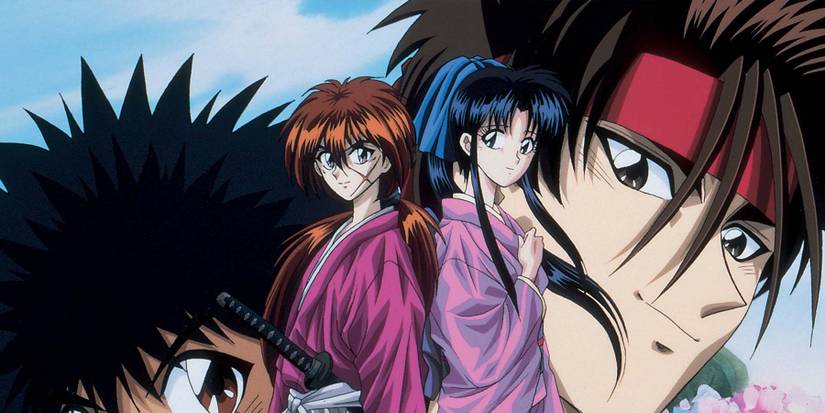 Rurouni Kenshin anime main characters promo art