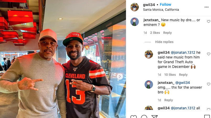 Dr. Dre with travel influencer gwil34