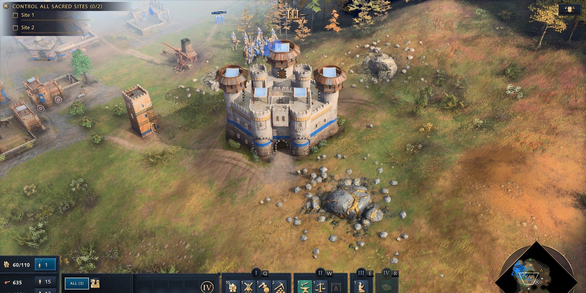Castle Protecting Gold Resource From Age Of Empires 4
