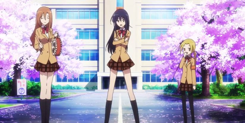 Seitokai Yakuindomo Shino Amakusa, Aria Shichijo, and Suzu Hagimura