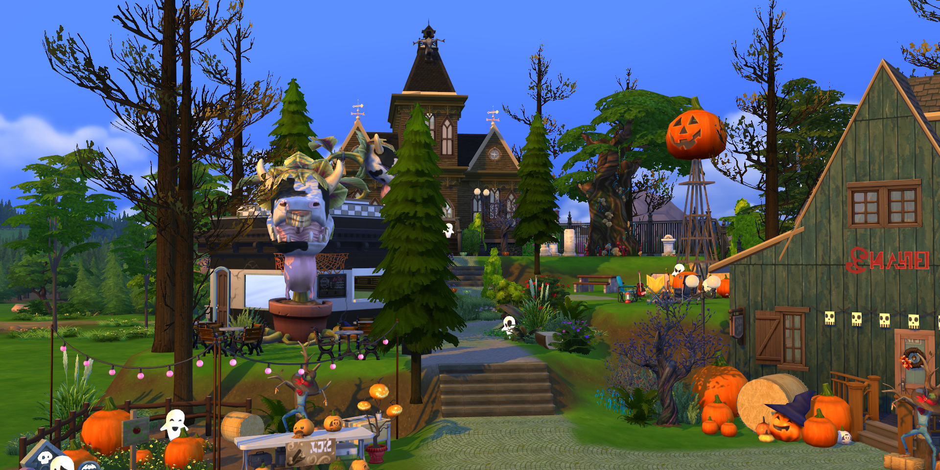 Sims 4 Halloween Village