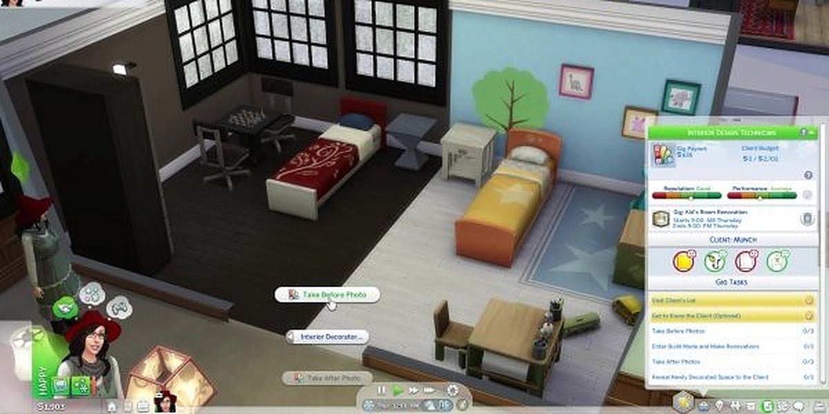 Sims 4 interior decorator takes a gig