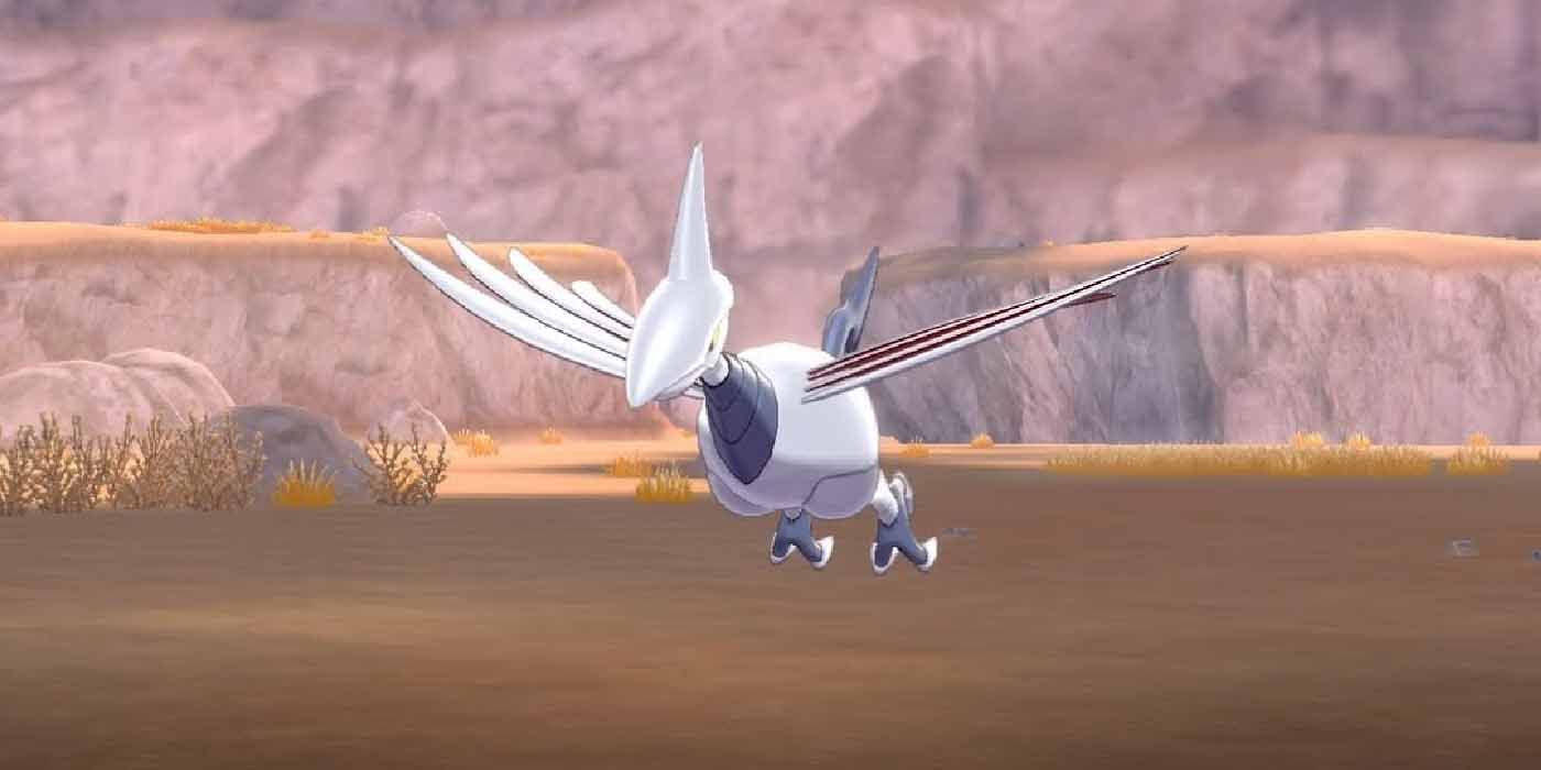 Skarmory is a bird Pokemon with skin made of steel