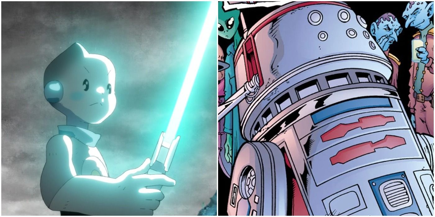 T0-B1 in Star Wars: Visions and Skippy in the comics