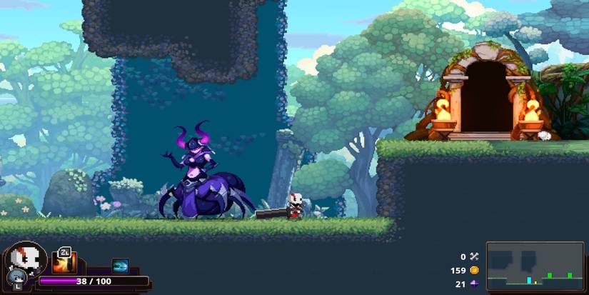 Exploring the world in Skul: The Hero Slayer