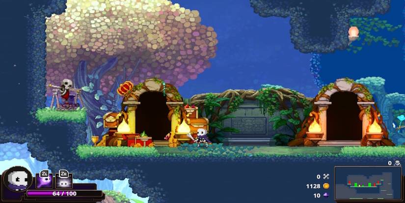 Exploring the world in Skul: The Hero Slayer