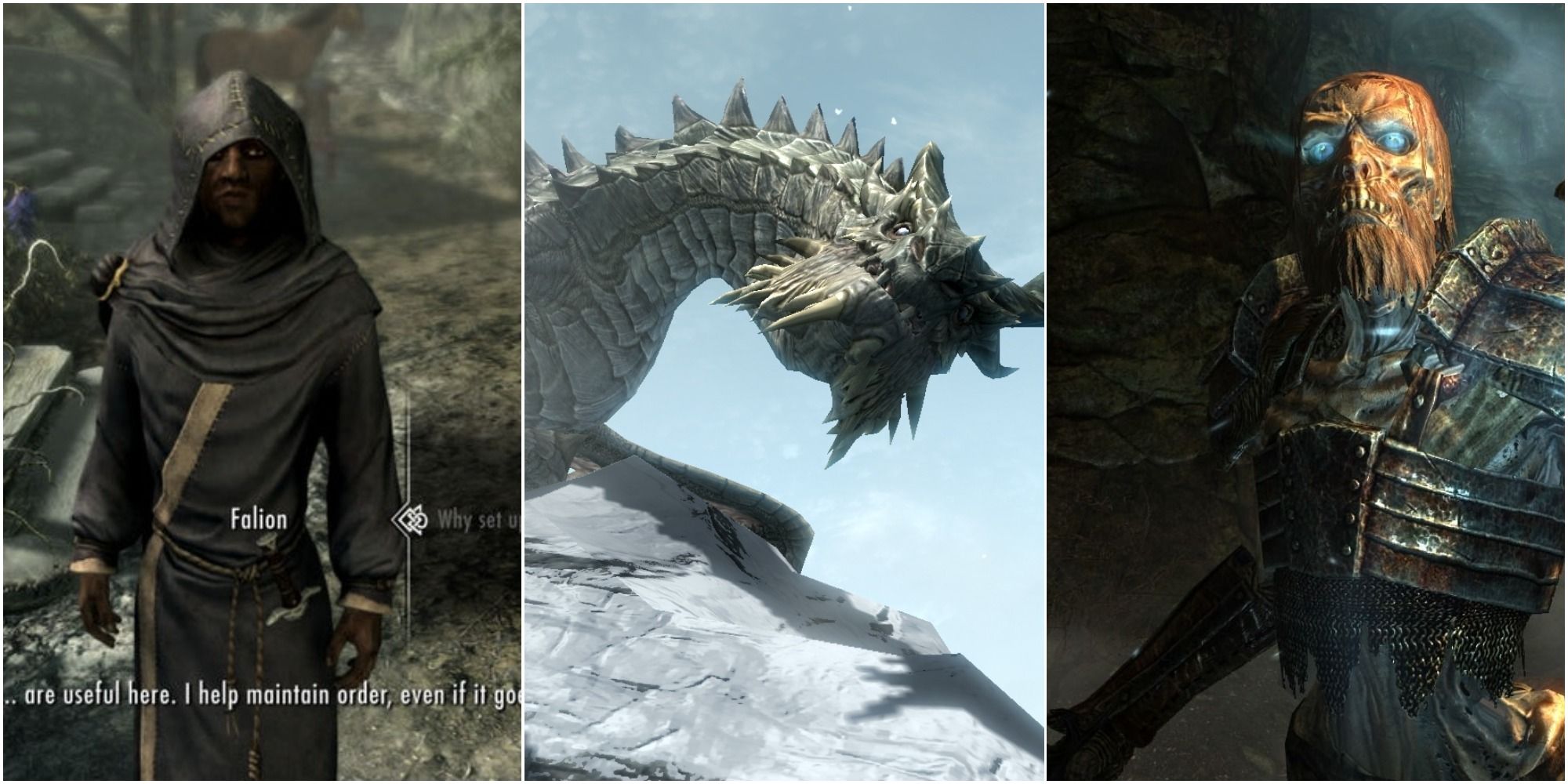 Falion and Paarthurnax may have ulterior motives and draugr just have spooky behavior in skyrim