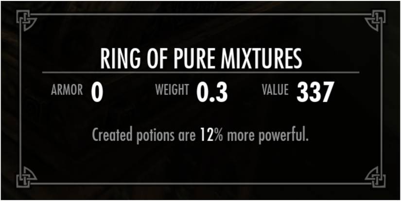 Skyrim Ring Of Pure Mixtures Description