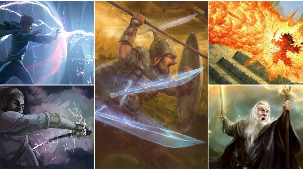 A Split Image Of The Best Low-Level Spells