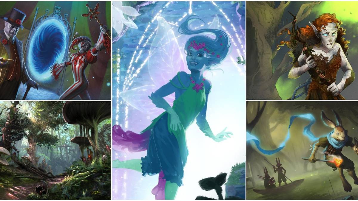 A Split Image Of The Feywild