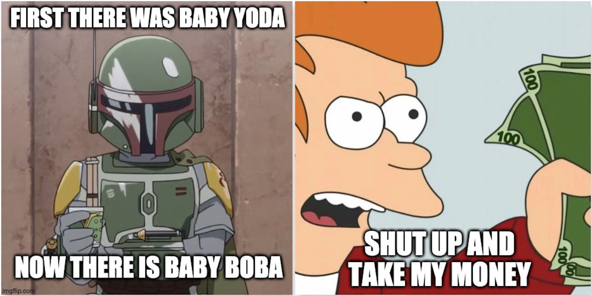 A meme about Star Wars: Visions involving Futurama 