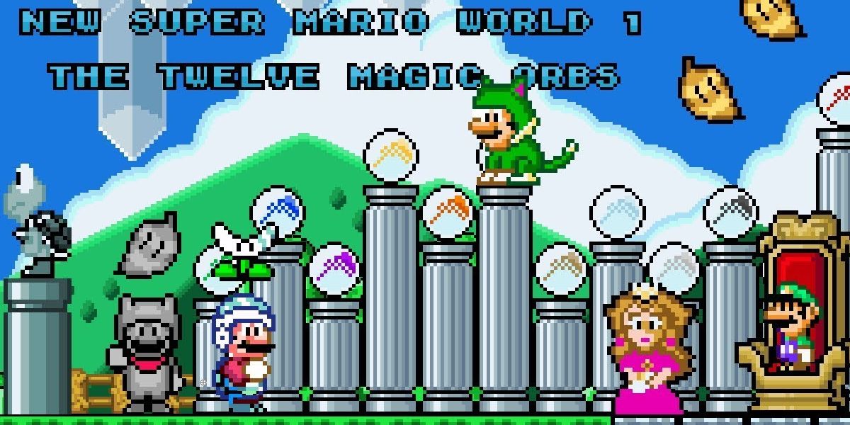 Super Mario World ROM Hacks New World 1 12 Magic Orbs