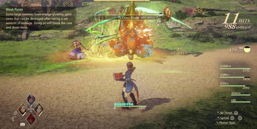 Rinwell Casts Cross Blades In Tales Of Arise