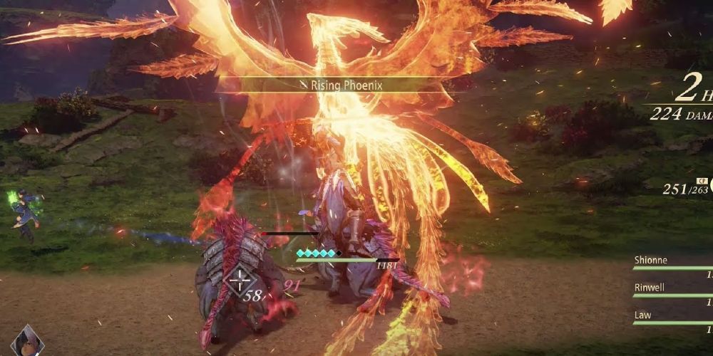 Alphen Unleashing A Powerful Fire Attack In Tales Of Arise