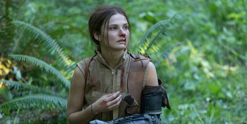 A production still from The Girl in the Woods