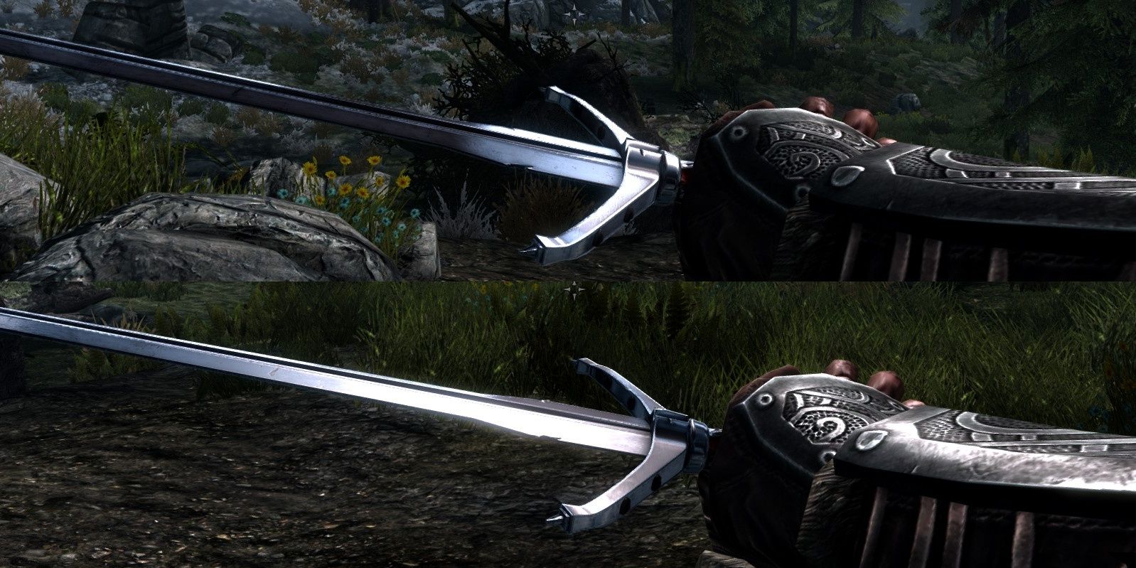 The Witcher Silver Sword mod for Skyrim