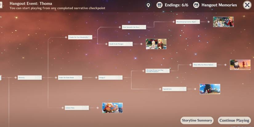 Thoma Hangout map route