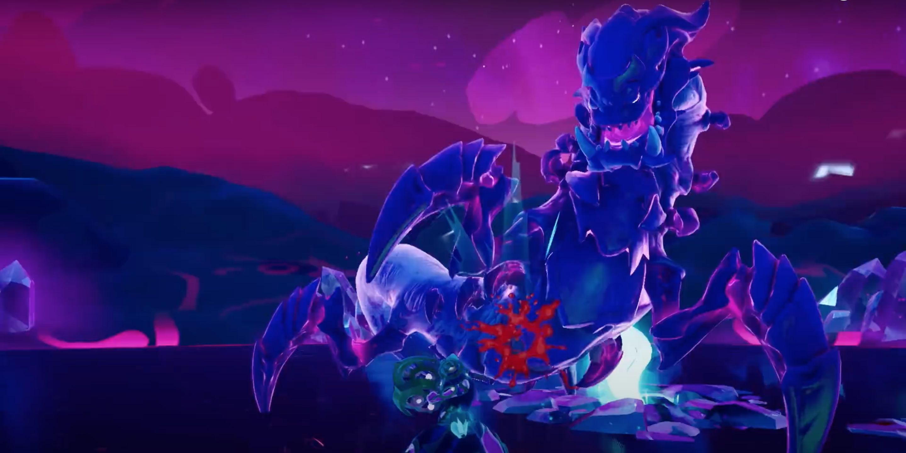 Menacing Thrax about to attack player with its limbs in Dauntless