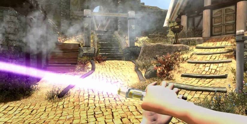 Unique Magicka Lightsabers mod for Skyrim