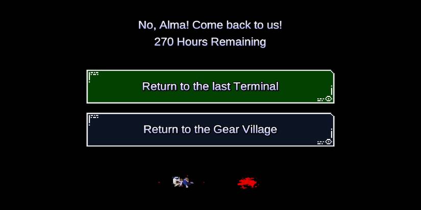 Unsighted - The Game Over Screen