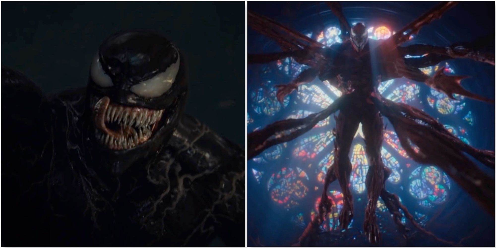 Venom and Carnage from the Venom films 
