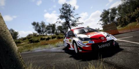 A vehicle parked in WRC 10