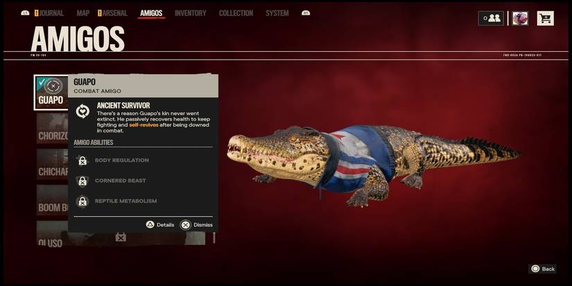 far cry 6 amigo menu