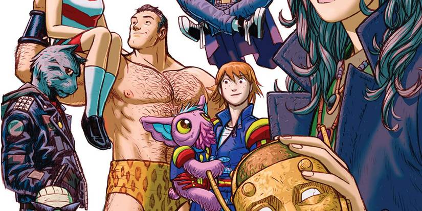 Cover of Doom Patrol - Weight of the Worlds featuring the team