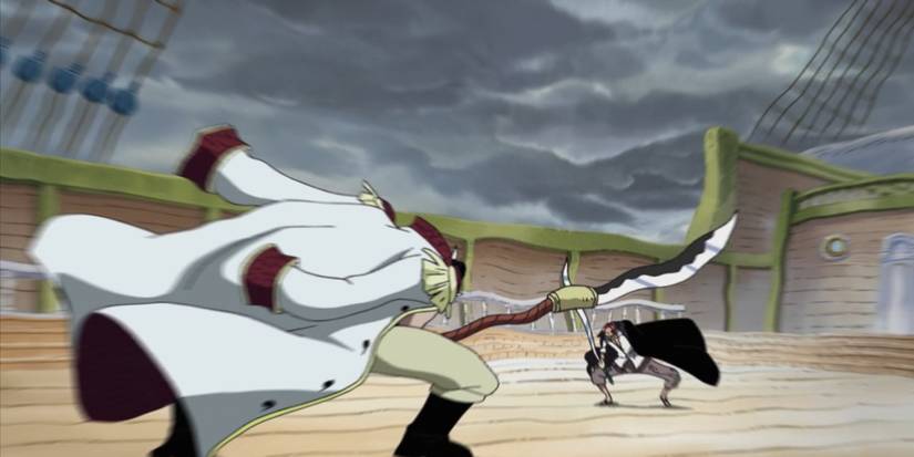 One Piece Whitebeard and Shanks clash