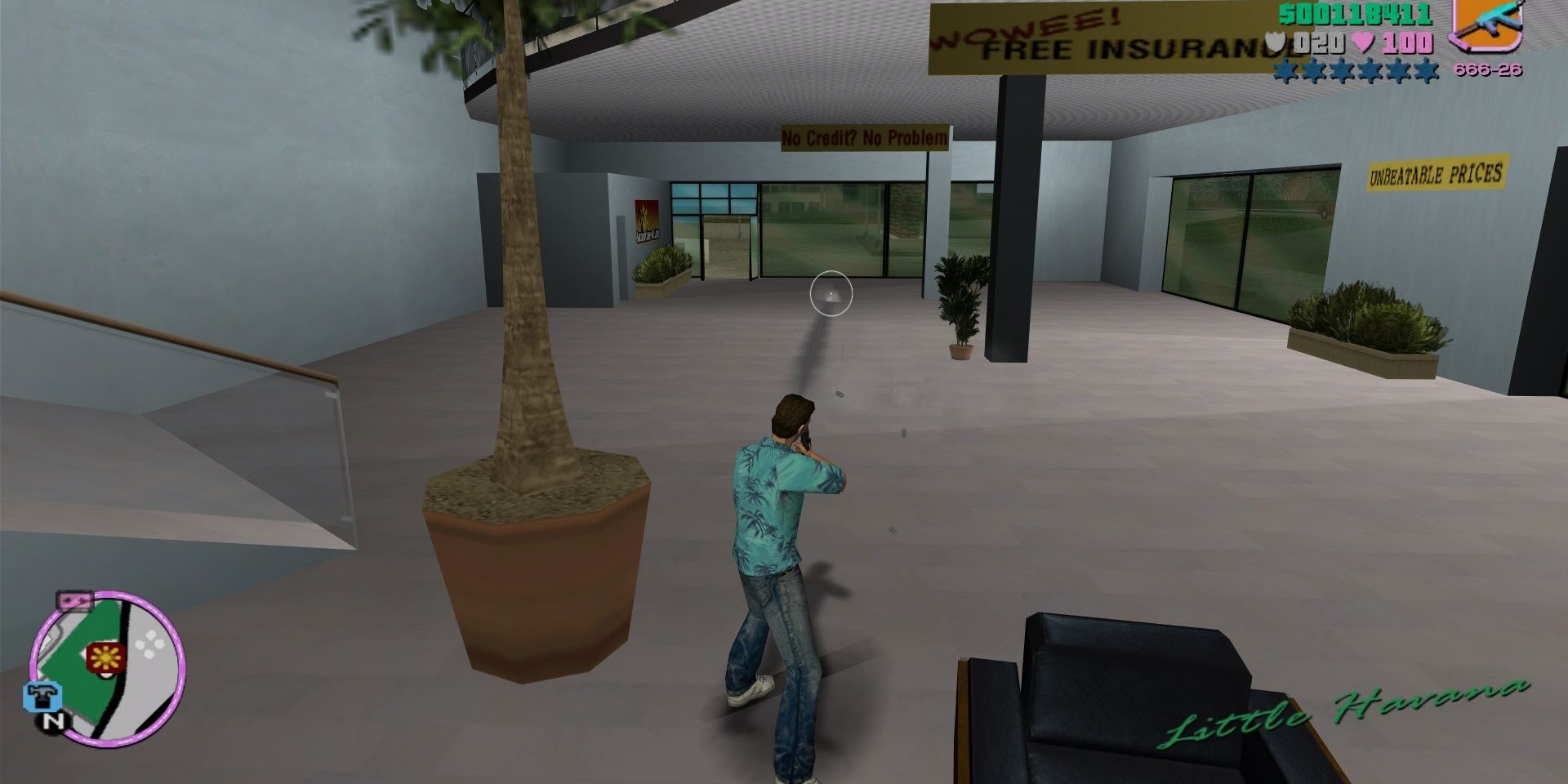 Tommy Firing A Weapon From GTA Vice City
