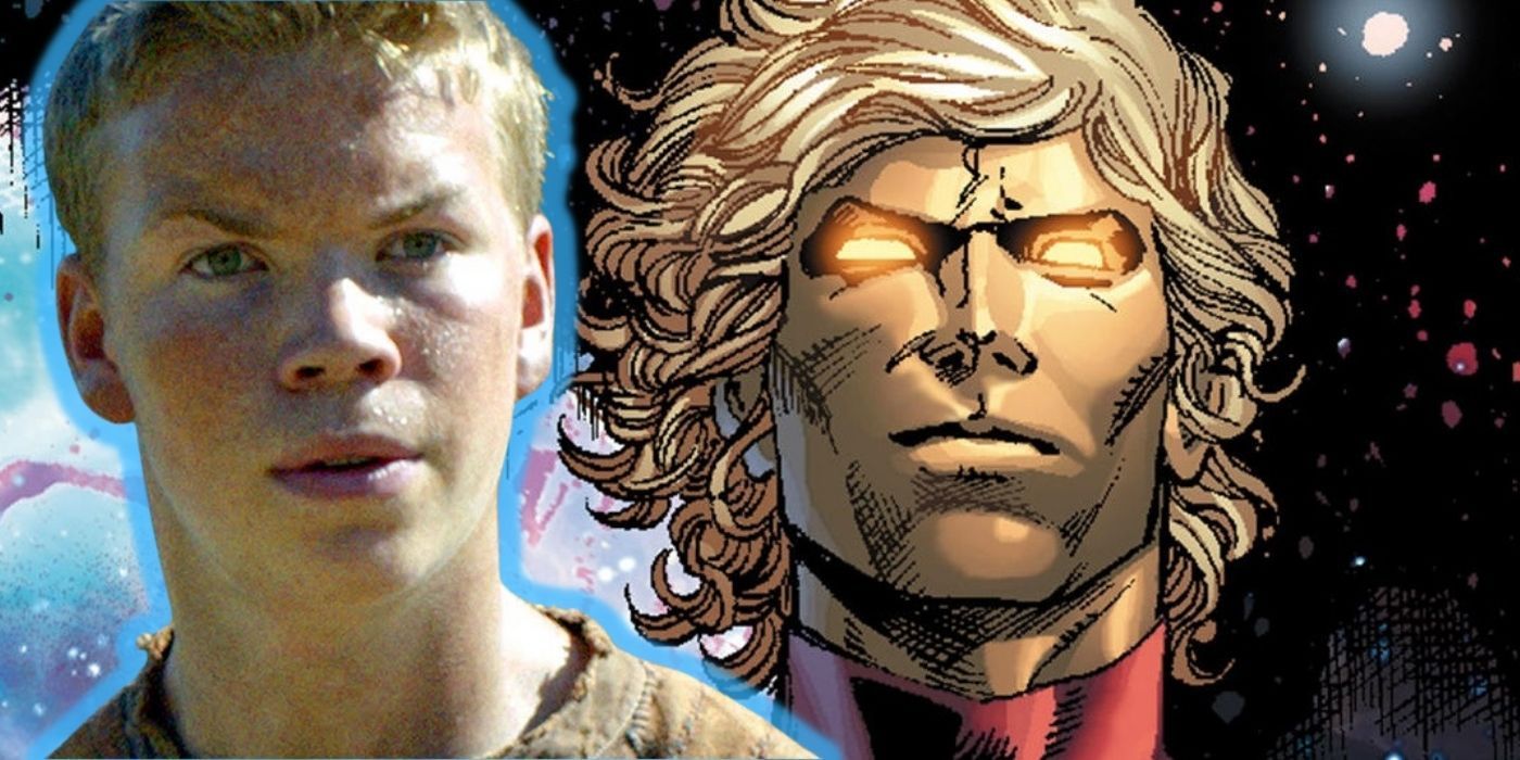 Images of Will Poulter and Adam Warlock