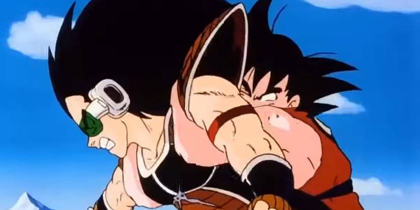 Goku and Raditz from Dragon Ball Z