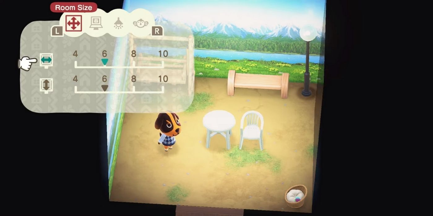 animal crossing new horizons happy home paradise adjustable room size