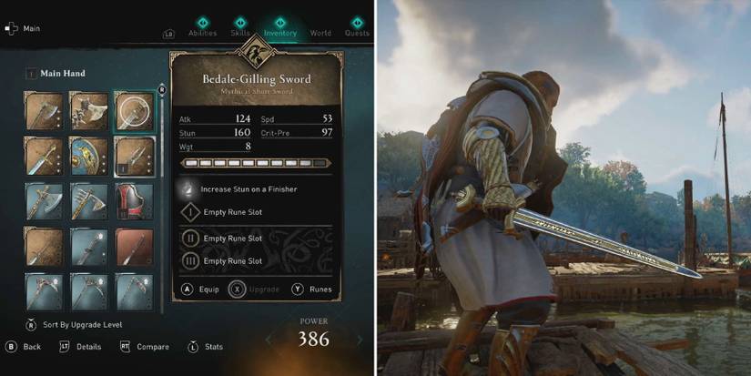 ac valhalla bedale-gilling mythical short sword