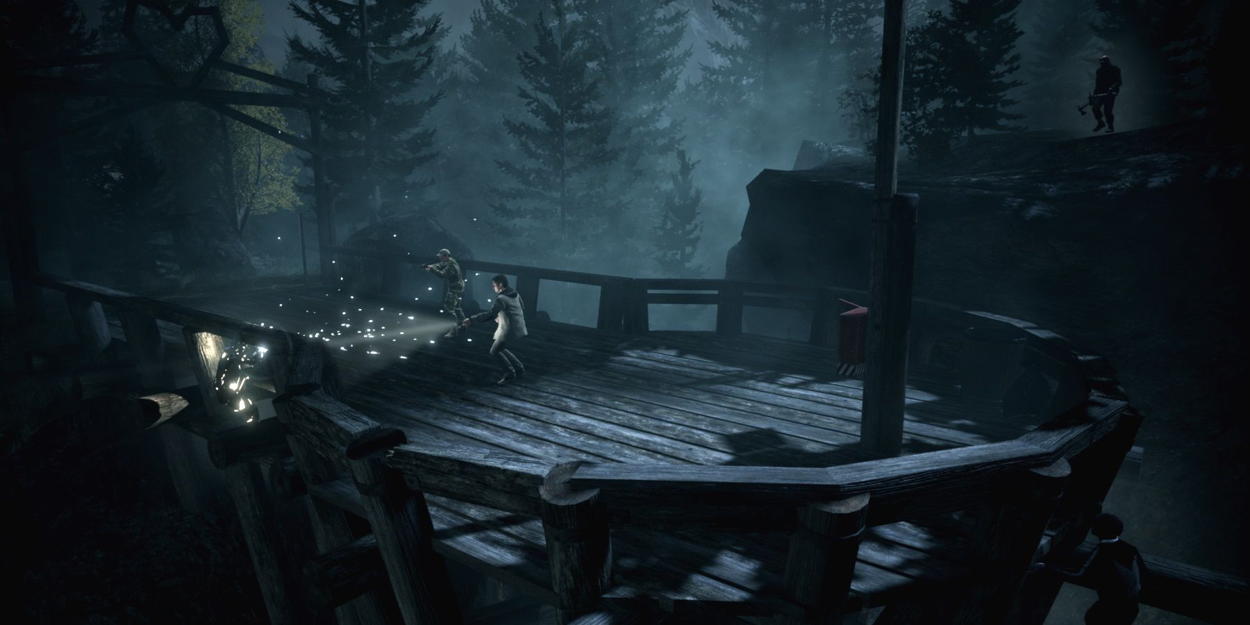 alan wake remastered holding back the taken with no weapons after reaching lovers peak
