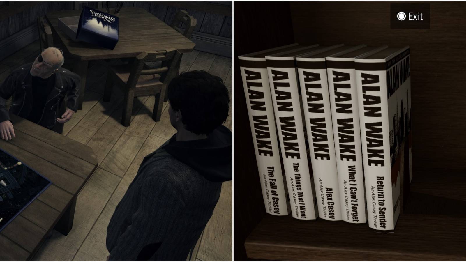 alan wake split image gameplay and alex casey books
