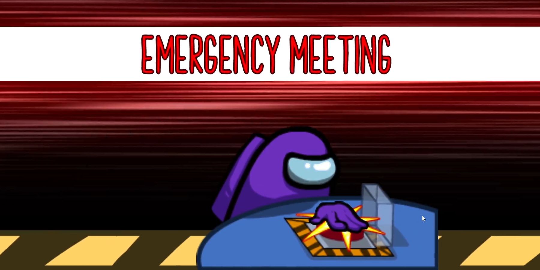 An Emergency Meeting is called by a player in Among Us.