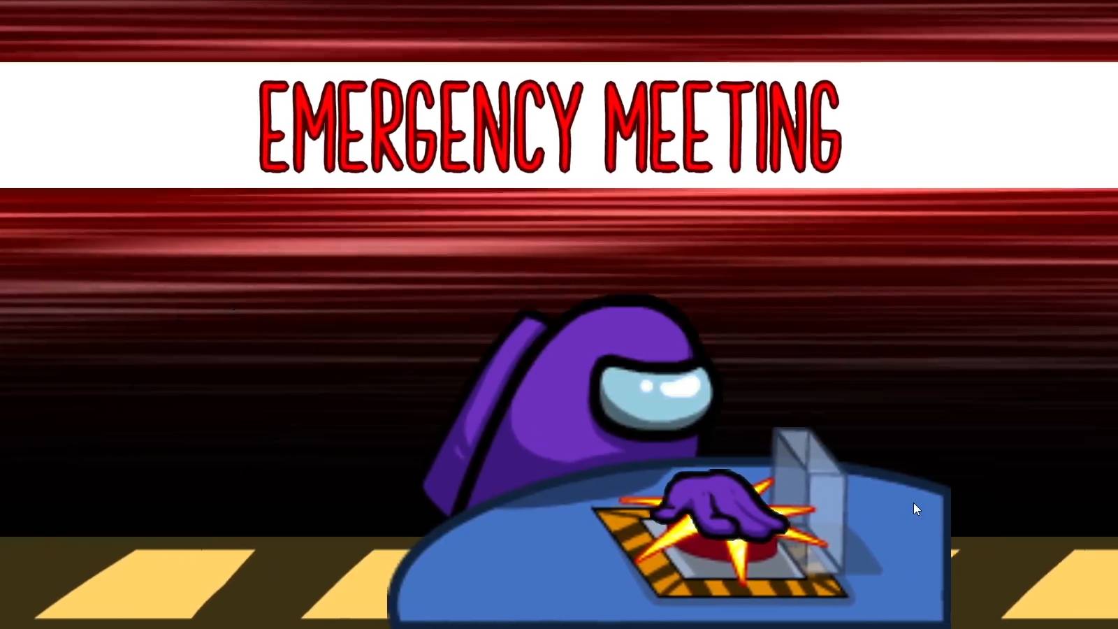 An Emergency Meeting is called by a player in Among Us.