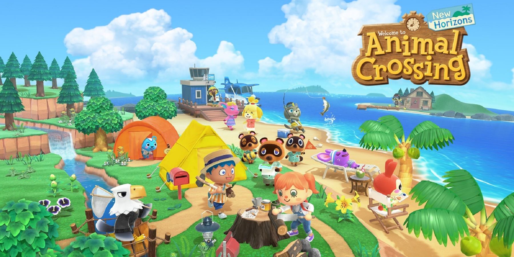 animal crossing new horizons key art