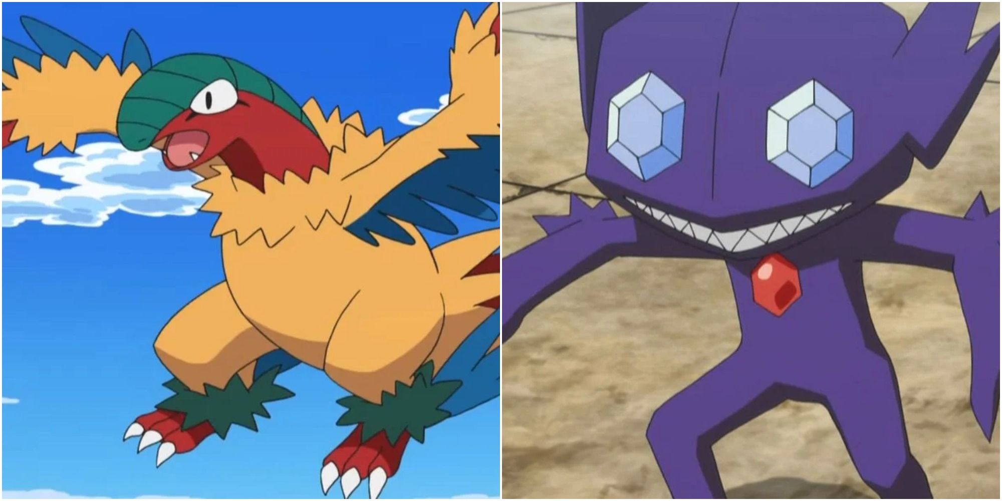 archeops (left), sableye (right)