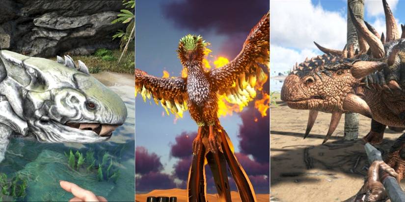 ark survival evolved dunkleosteus phoenix and ankylosaurus