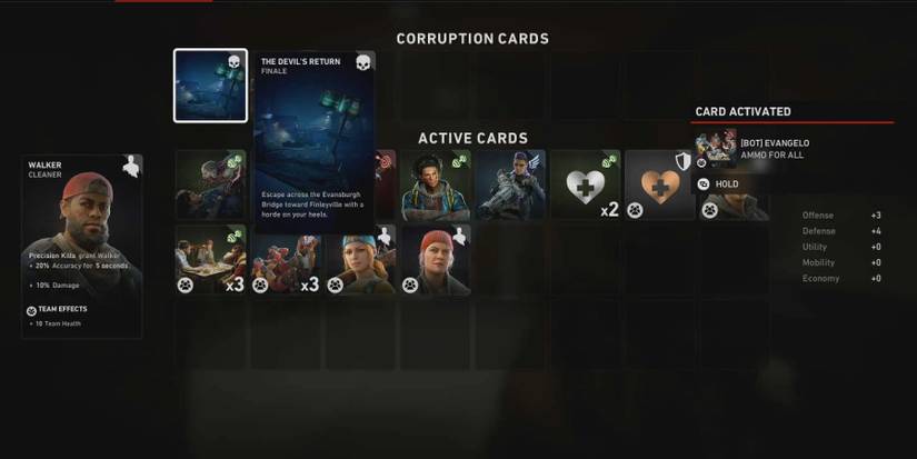 back 4 blood corruption card finale