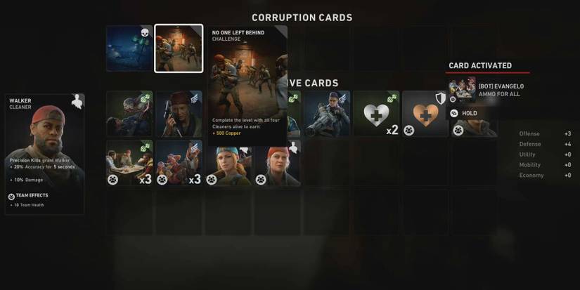 back 4 blood mission over menu