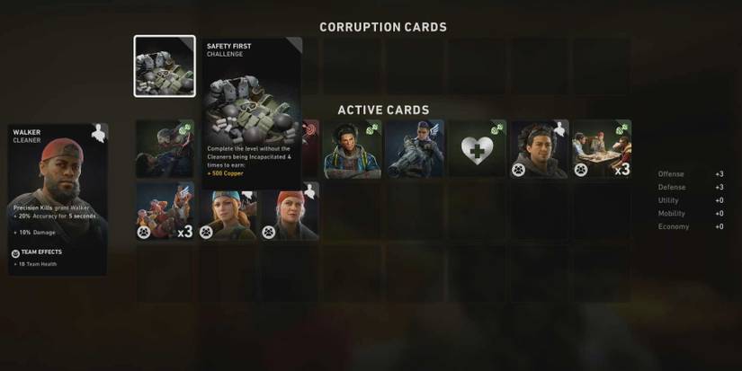 back 4 blood safety first corruption card