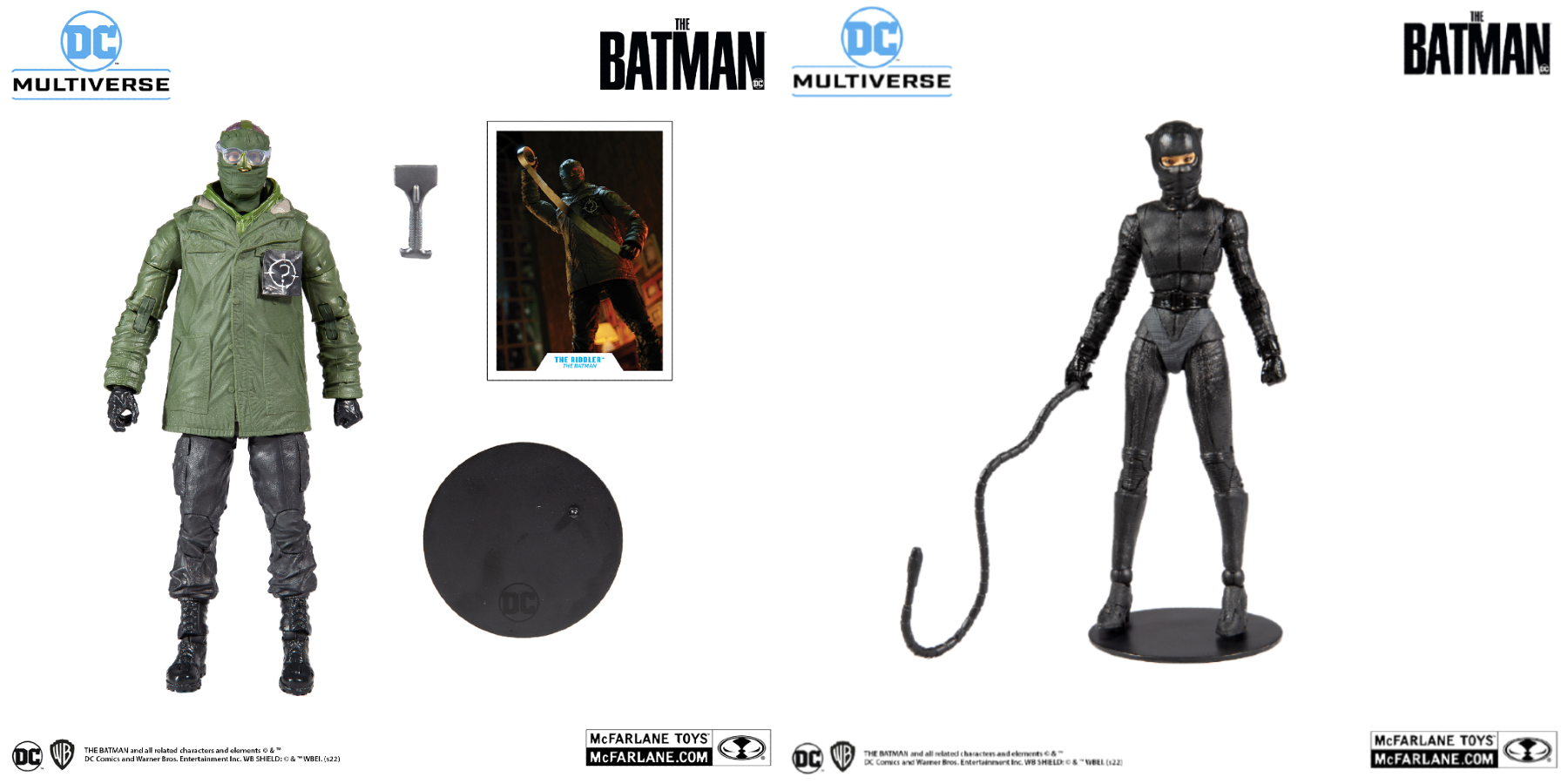 The Riddler and Catwoman figures