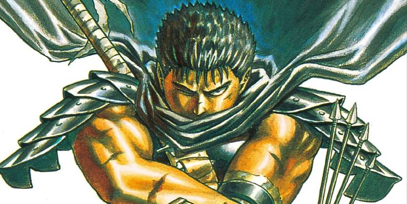 berserk guts manga cover art crossbow