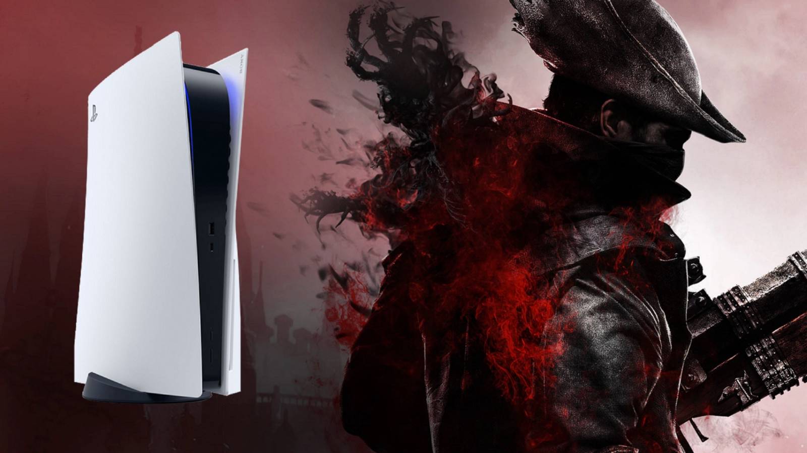 bloodborne art with ps5 console