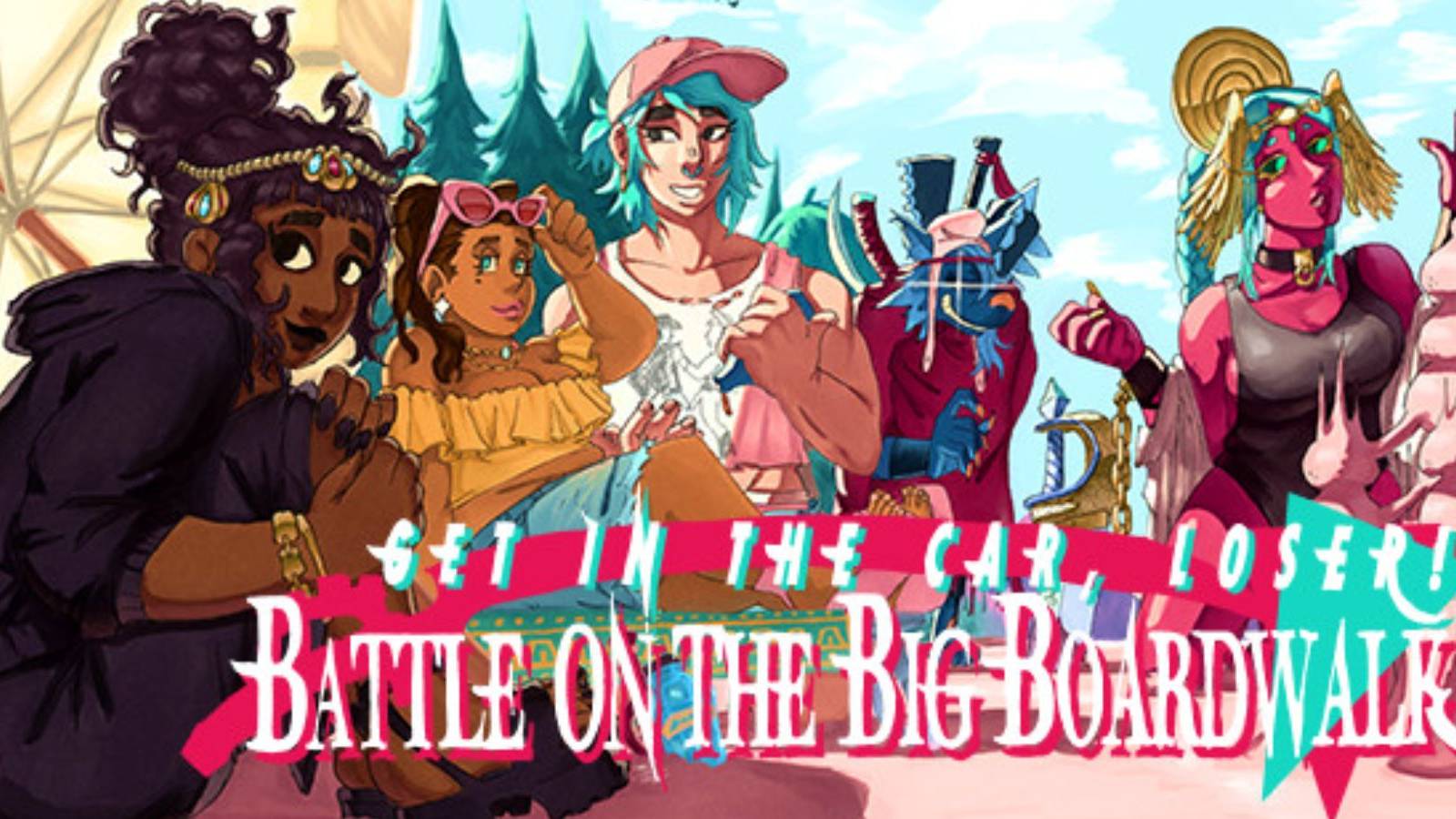 get in the car, loser! interview christine love dlc battle on the big broadwalk LGBTQ+ lesbian road trip rpg